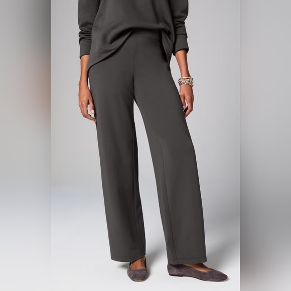 Pure Jill Affinity Pull-On Wide-Leg Pants 4 Pocket Pants Gray Size Medium - Picture 2 of 16